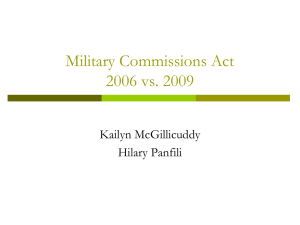 Military Commissions Act 2009