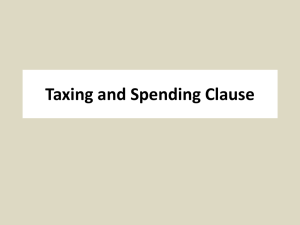 Taxing and Spending Clause
