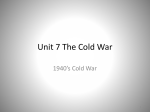 Unit 7 The Cold War