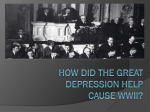 How did the Great Depression help cause WWII?
