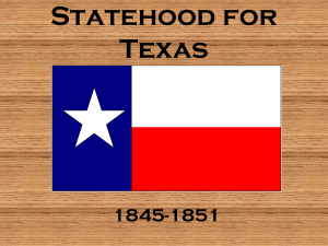 Statehood for Texas