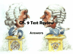 Chapter 9 Test Review Answers