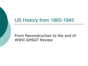 US History from 1865-1945