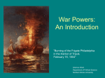 War Powers: An Introduction - Northern Illinois University