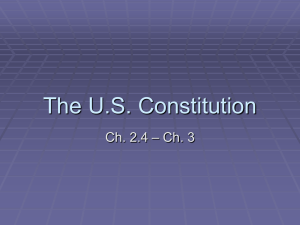 The US Constitution - Effingham County Schools