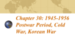 Cold War and Korea - Kenston Local Schools