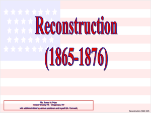 Reconstruction (1865-1876)