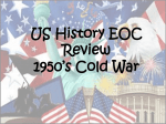 US History End of Year review
