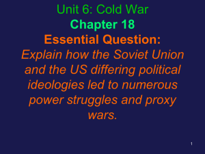 Unit 6 Notes-Cold War 11-17-14