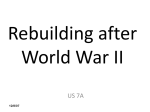 Rebuilding after World War II
