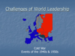 Challenges of World Leadership