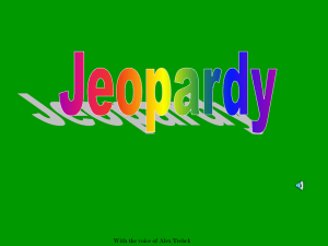 USII 8abcd Quiz Review Jeopardy Game