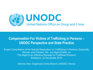 Compensation For Victims of Trafficking in Persons