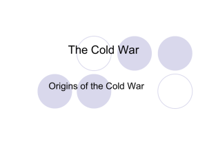 Chapter 26 The Cold War Section 1