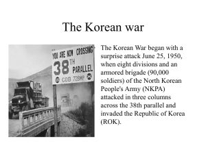 The Korean war - Coweta County Schools