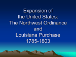 Expansion of the United States: The Northwest Ordinance and