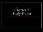 Chapter 7 Study Guide