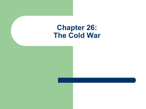 Chapter 26: The Cold War - History With Mrs. Carney