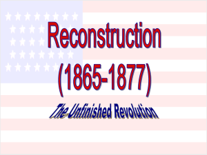 Reconstruction (1865-1876)