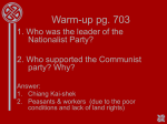 Road to communism & Koren War