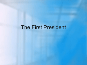 The First President