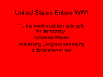 United States Enters WWI