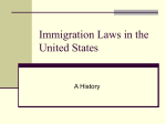 Immigration Laws in the United States