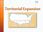 Territorial Expansion and Manifest Destiny