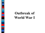 Outbreak of WWI