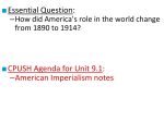 Foreign Policy and American Imperialism