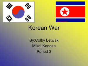 Korean War - ebruggeman