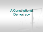 A Constitutional Democracy