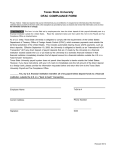 Texas State University OFAC  COMPLIANCE FORM