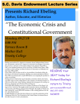 “The Economic Crisis and Constitutional Government Presents Richard Ebeling