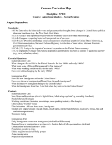 Common Curriculum Map  Discipline: SPED Course: American Studies – Social Studies