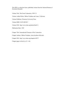 This PDF is a selection from a published volume from... Economic Research Volume Title: The Great Contraction, 1929–33