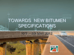 Towards New Bitumen Specifications