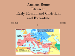 Ancient Rome Etruscan to Byzantine