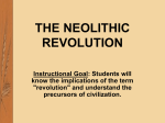 THE NEOLITHIC REVOLUTION