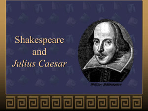 Shakespeare and Julius Caesar