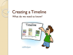 Creating a Timeline