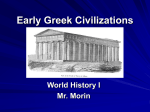 Early Greek Civilizations