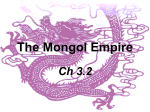 The Mongol Empire - Le Mars Community Schools