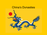 China’s Dynasties - Highline Public Schools