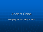 Ancient China - Good Shepherd Catholic School