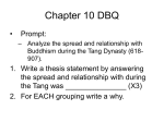 Chapter 10 DBQ
