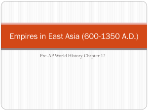 Empires in East Asia (600