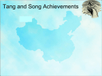 Tang and Song Achievements