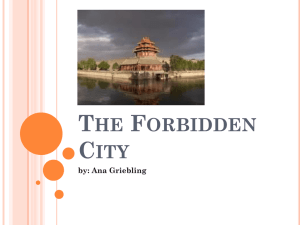 The forbidden city project ana