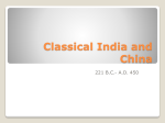 Classical India and China